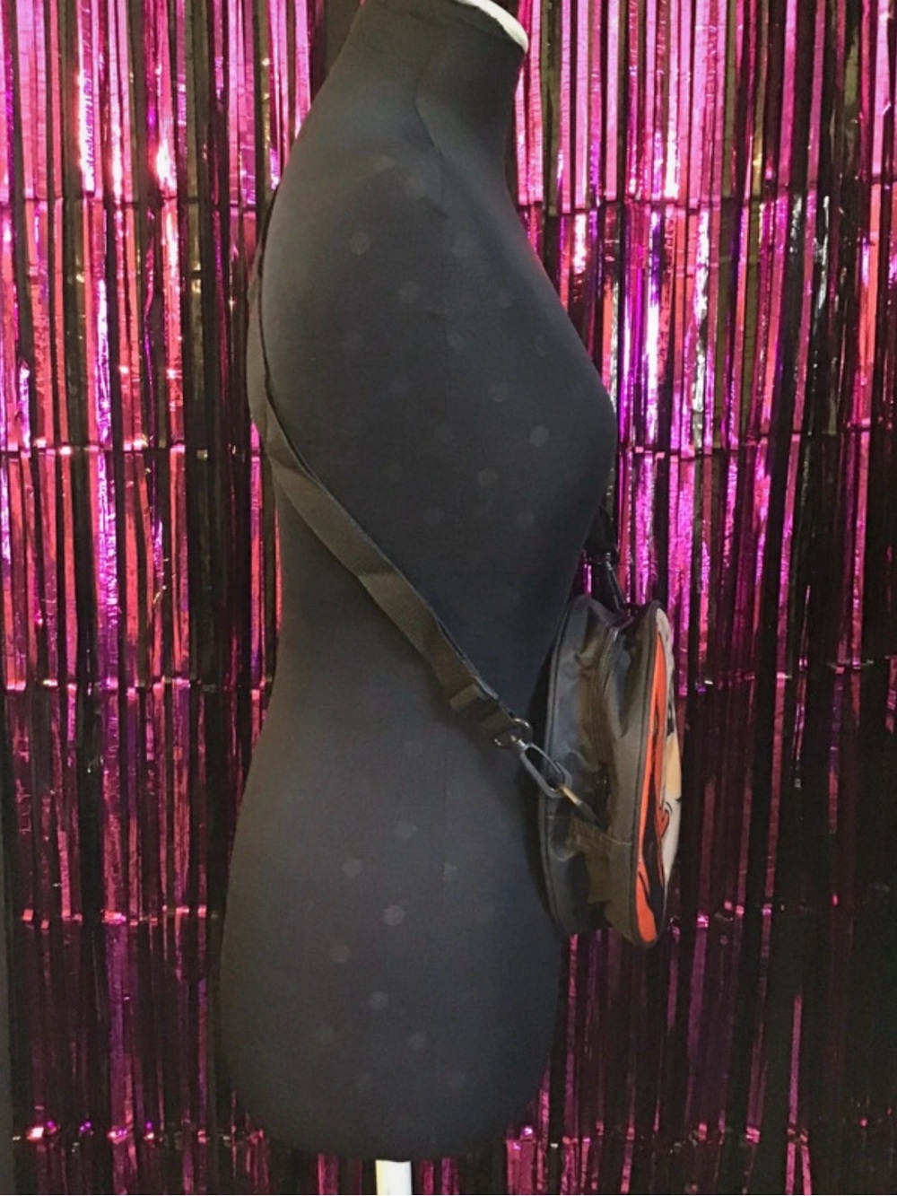 Retro Cat and Moon Crossbody Bag - Picture 2 of 2